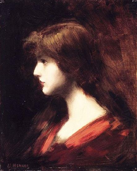 Jean-Jacques Henner Head of a Girl china oil painting image
